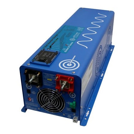 Aims Power Power Inverter and Battery Charger, Pure Sine Wave, 8,000 W Peak, 4,000 W Continuous PICOGLF40W12120240VS